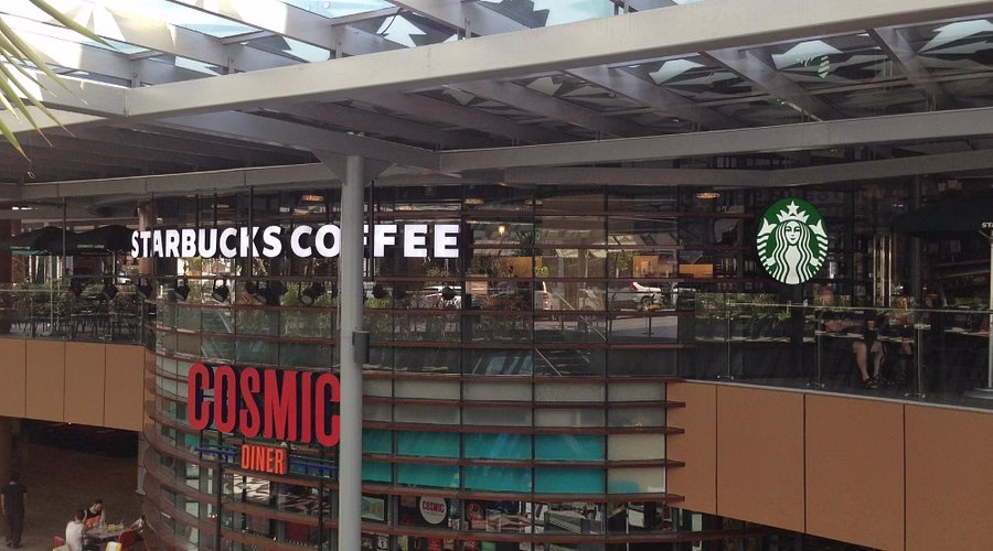 starbuck dan kuliner lippo mall kuta